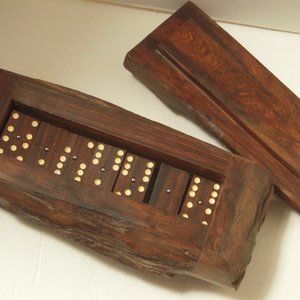 Vintage Desert Ironwood Handmade Domino Set